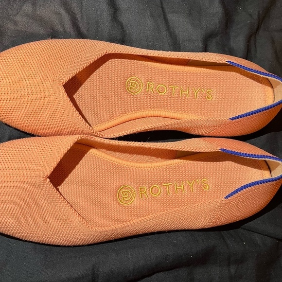 Rothy’s The Flat Original Style in Peachy Pink Round Toe Slide on Shoes - Picture 7 of 7